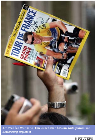 Lance Armstrong Unterschrift Sheryl Crow