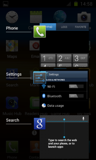Samsung Galaxy S II ICS Screenshot