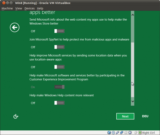 Windows 8 Developer Preview - Datenschutz Teil 1