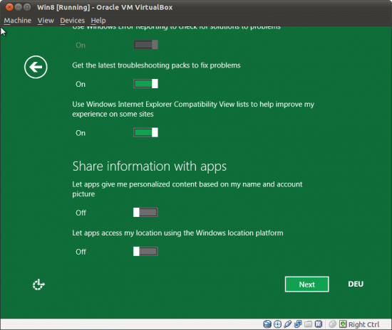 Windows 8 Developer Preview - Datenschutz Teil 2
