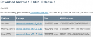 Android SDK Downloaden