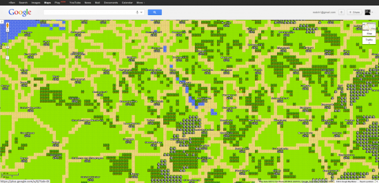 Google Maps 8 Bit