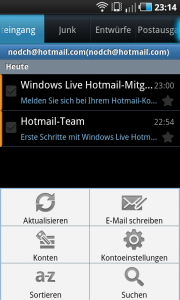 Hotmail Exchange ActiveSync auf Android