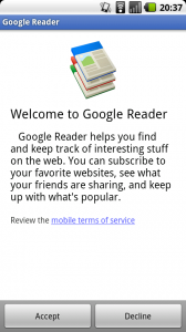 Google Reader für Android