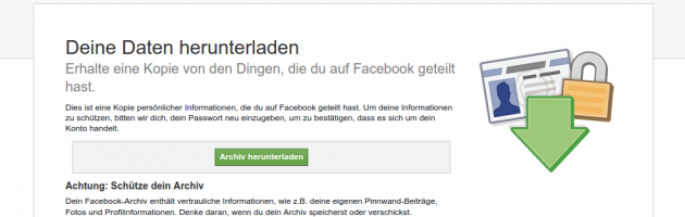 Facebook Archiv Download