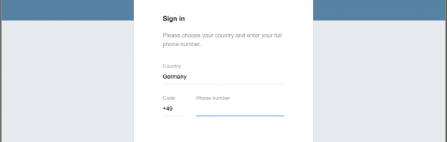 Telegram Client Ubuntu Registrierung