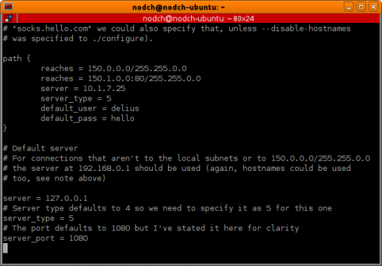 tsocks Config Ubuntu