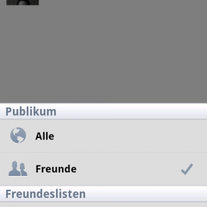 Facebook Android 1.7.0 Privatsphäre Facebook Android 1.7.0 Privatsphäre
